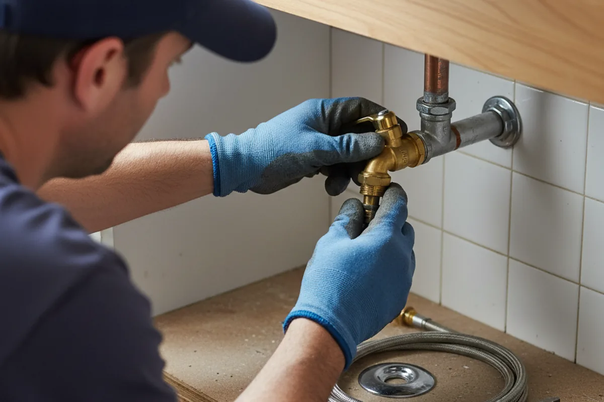 Shutoff valve and fitting work during Emergency Plumbing in Mount Morris